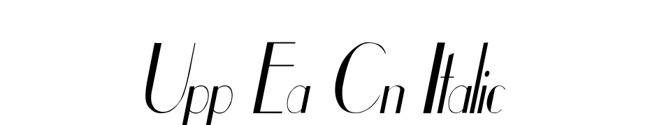 Upp Ea Cn Italic Font Download Free